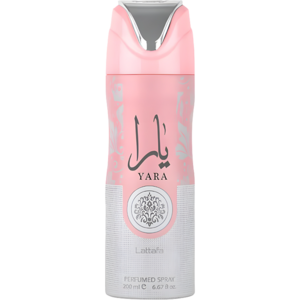 اسپری بدن یارا از برند لطافه (LATTAFA YARA Body Spray 200ml) اسپری یارا صورتی